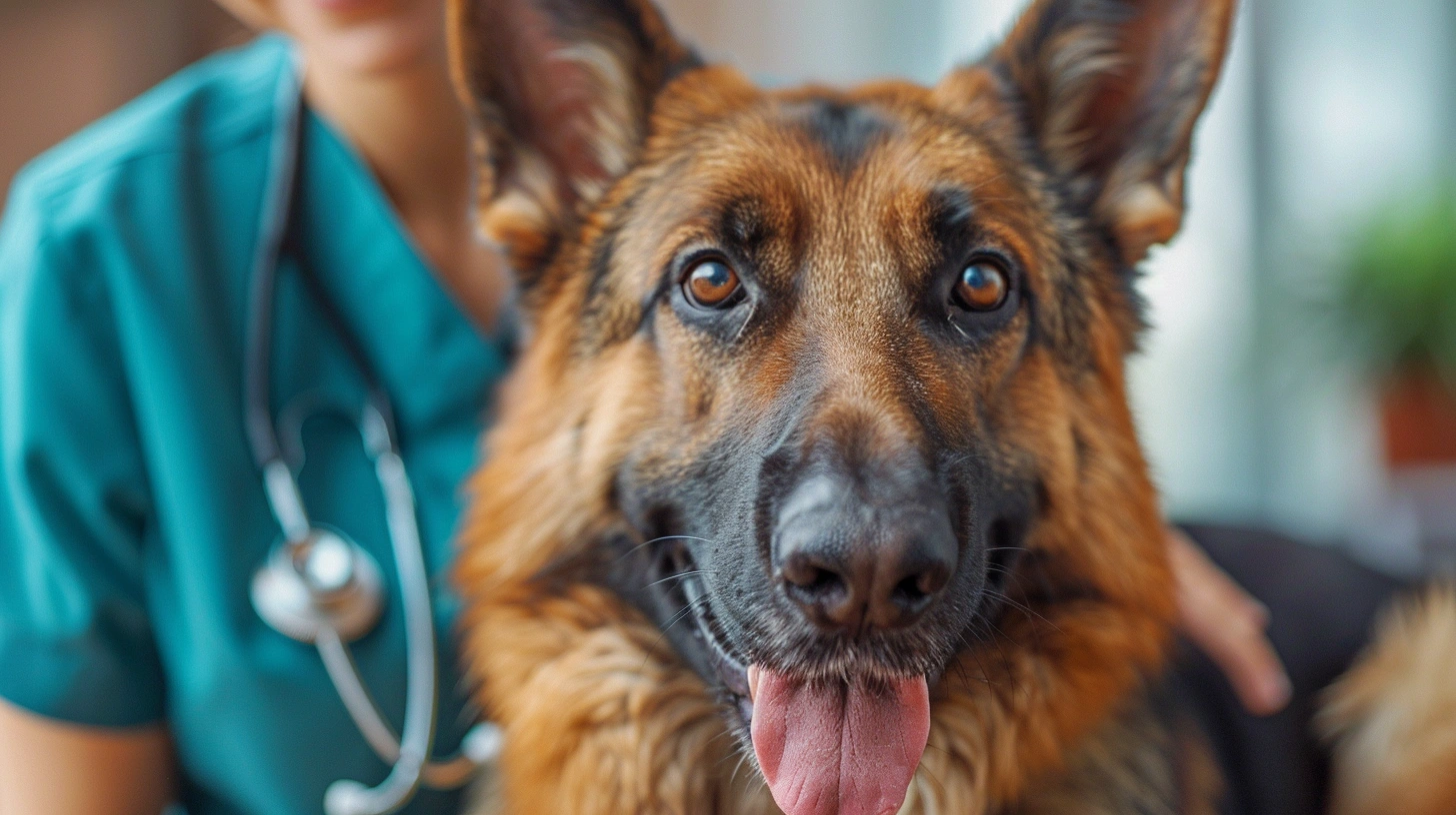 Veterinary team caring for pets
