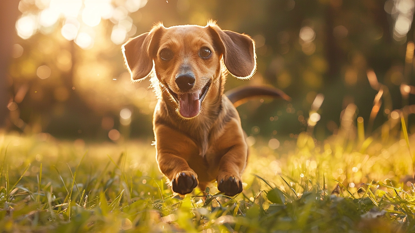 Happy pet with owner at veterinary clinic
